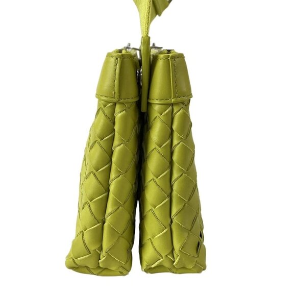 BOTTEGA VENETA Intrecciato Duo Bag - Yellow Green Leather 789-080425 - Picture 3 of 14